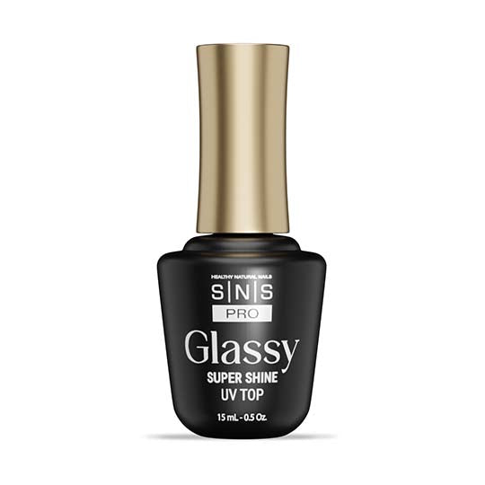 SNS Glassy Super Shine UV Gel Topcoat 15ml - Main Image